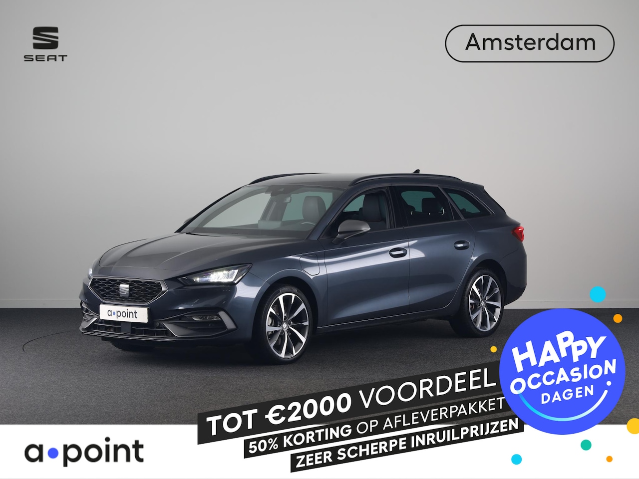 SEAT Leon Sportstourer - 1.5 TSI e-Hybrid FR PHEV First Edition 204pk | Verlengde garantie | Navigatie | Parkeersen - AutoWereld.nl