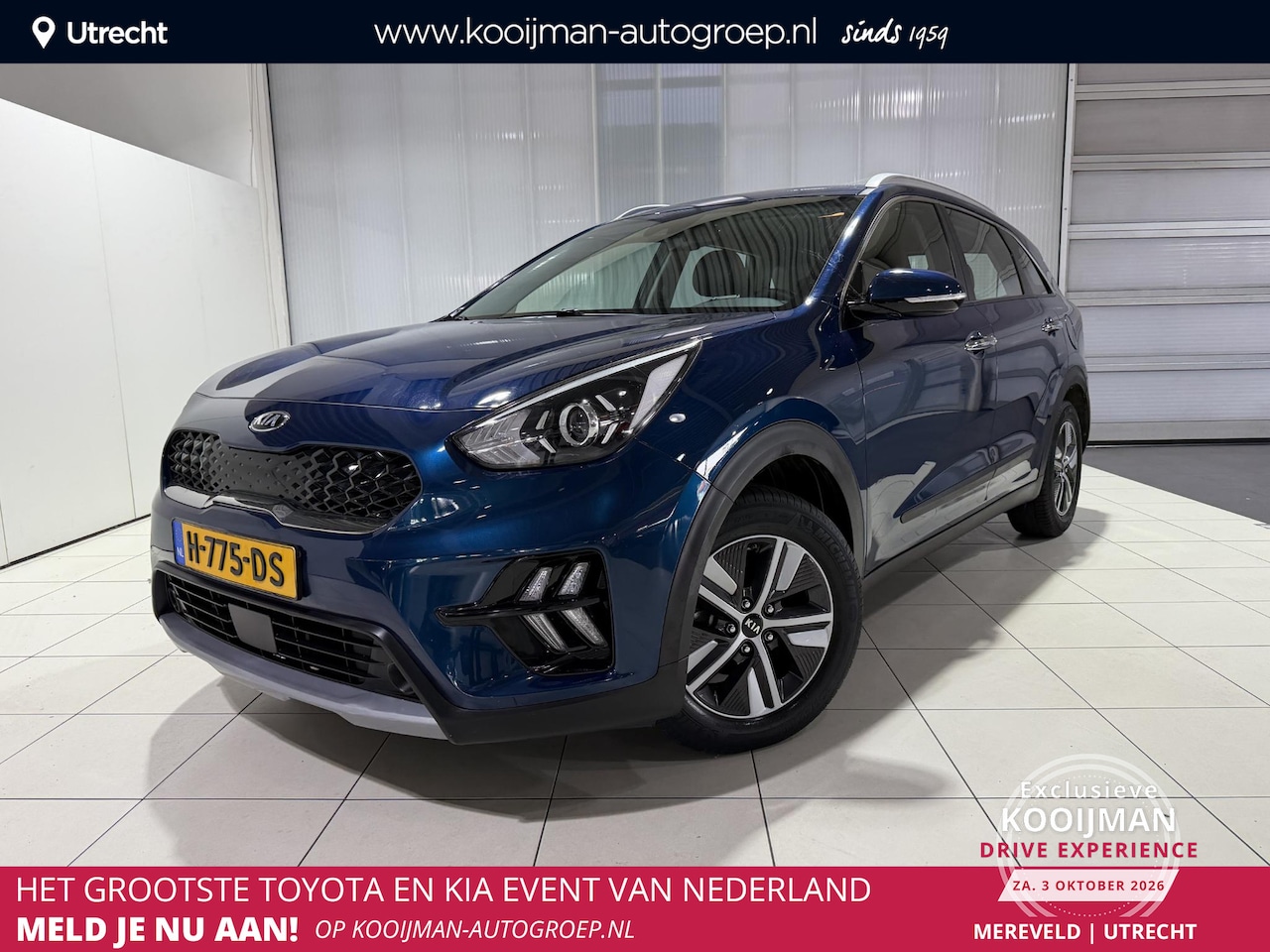 Kia Niro - 1.6 GDi Hybrid DynamicLine Apple Carplay/Android Auto, Navigatie, Camera. - AutoWereld.nl