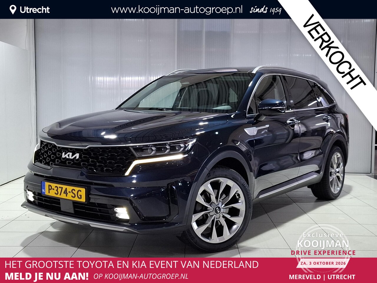 Kia Sorento - 1.6 T-GDI Hybrid 2WD DynamicPlusLine 7p. Mega luxe, 100% dealer onderhouden, tot 10 jaar g - AutoWereld.nl