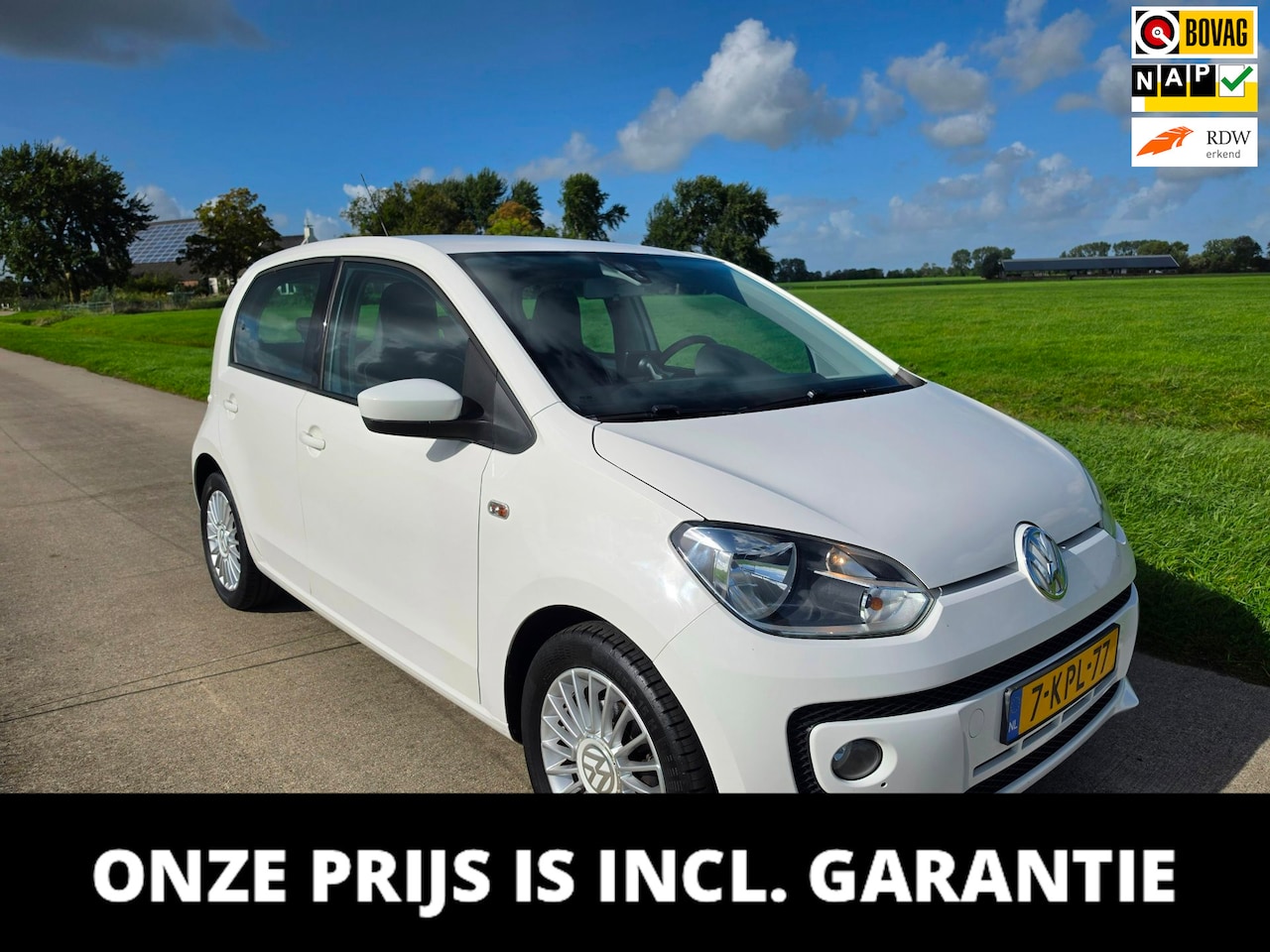 Volkswagen Up! - 1.0 high up! navi leder int. 5drs 15"LMV - AutoWereld.nl