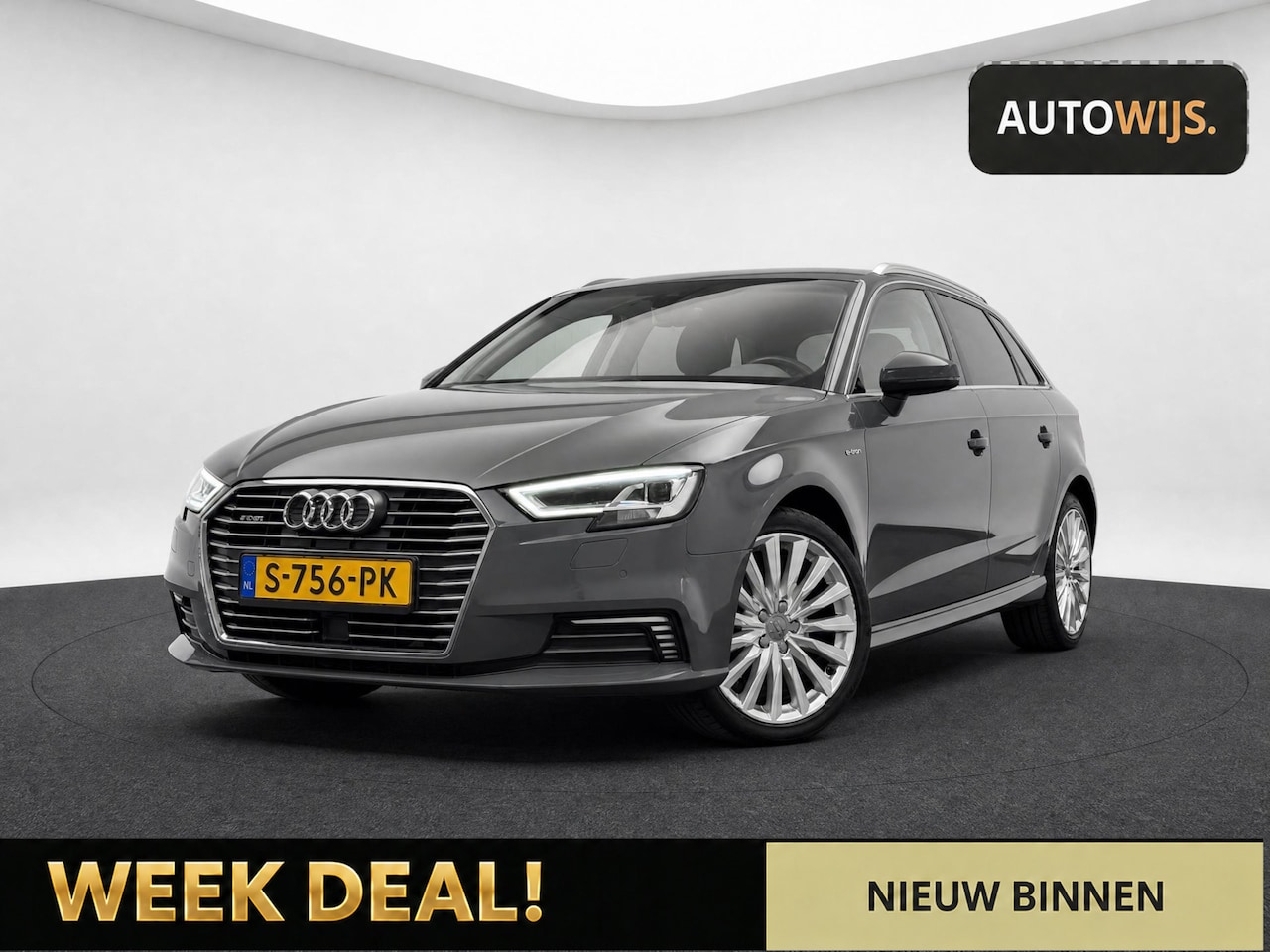 Audi A3 Sportback - 1.4 e-tron Sport Pro Line plus|LEDER|AUT|LED|DIGIDASH|NAVI - AutoWereld.nl