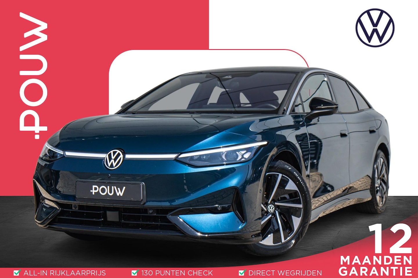 Volkswagen ID.7 - 286pk Pro Business 77 kWh | Trekhaak | Matrix LED | 360 Camera | Navigatie| 19'' Velgen - AutoWereld.nl