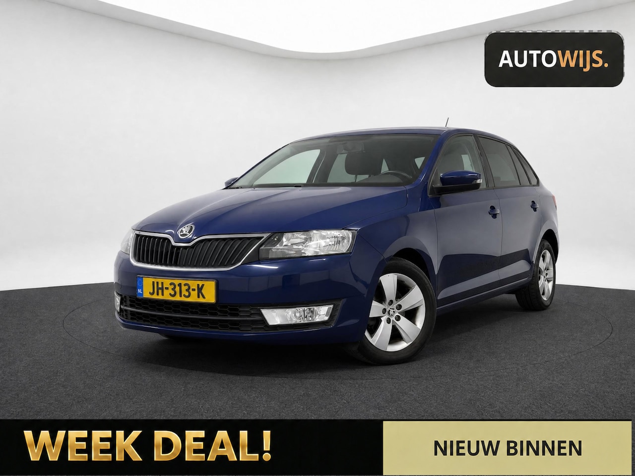 Skoda Rapid Spaceback - 1.4 TDI Greentech JOY|AUT|NL AUTO|BTW|PDC|NAVI|APK 4-2027 - AutoWereld.nl