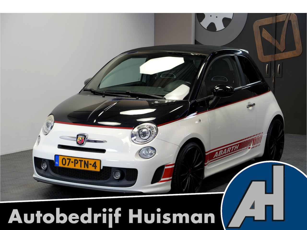 Fiat 500 C - 1.4 T-Jet Abarth 147kW/200pk Dualogic Competizione Bi-Tone AIRCO + SOFTLEDER + NOVITEC VEL - AutoWereld.nl