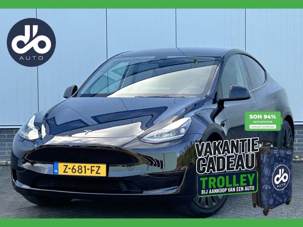 Tesla Model Y - RWD SOH 94% I TREKHAAK I PANO DAK I ORG.NL + NAP + ZWART LEDER INTERIEUR - AutoWereld.nl