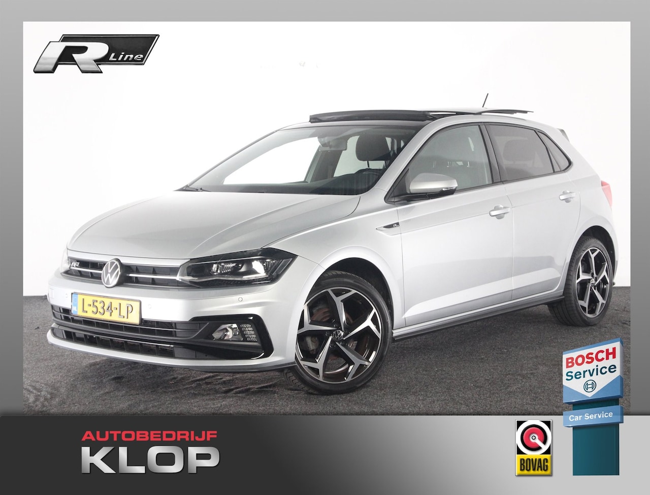 Volkswagen Polo - 1.0 TSI R-line | Org. NL-auto | panoramadak | R-line interieur + exterieur | - AutoWereld.nl