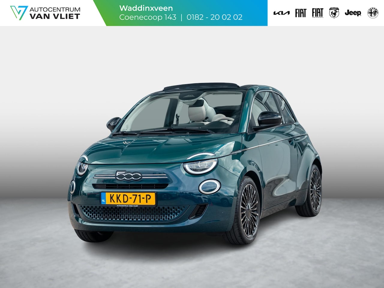 Fiat 500 - Hybrid La Prima Cabrio | Clima | LED | PDC | JBL Premium Audio | 17" | Camera | Canneloni - AutoWereld.nl