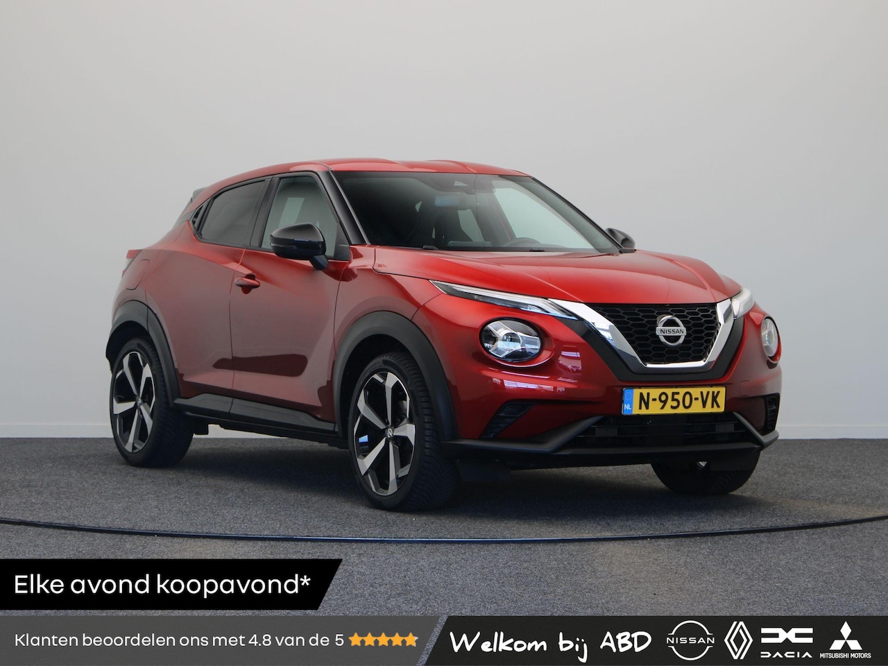 Nissan Juke - 1.0 DIG-T Tekna | All Season Banden | Rondomzicht Camera | Stoel, Stuur en Voorruitverwarm - AutoWereld.nl
