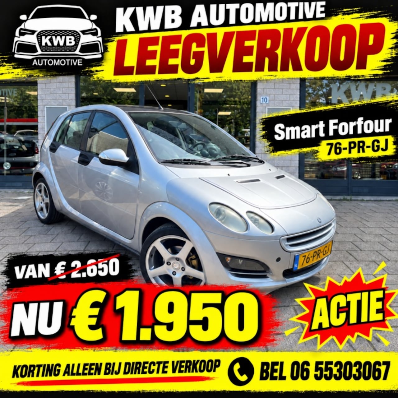 Smart Forfour - 1.5 passion | Airco | Panoramadak | Beurt | Nieuwe APK - AutoWereld.nl