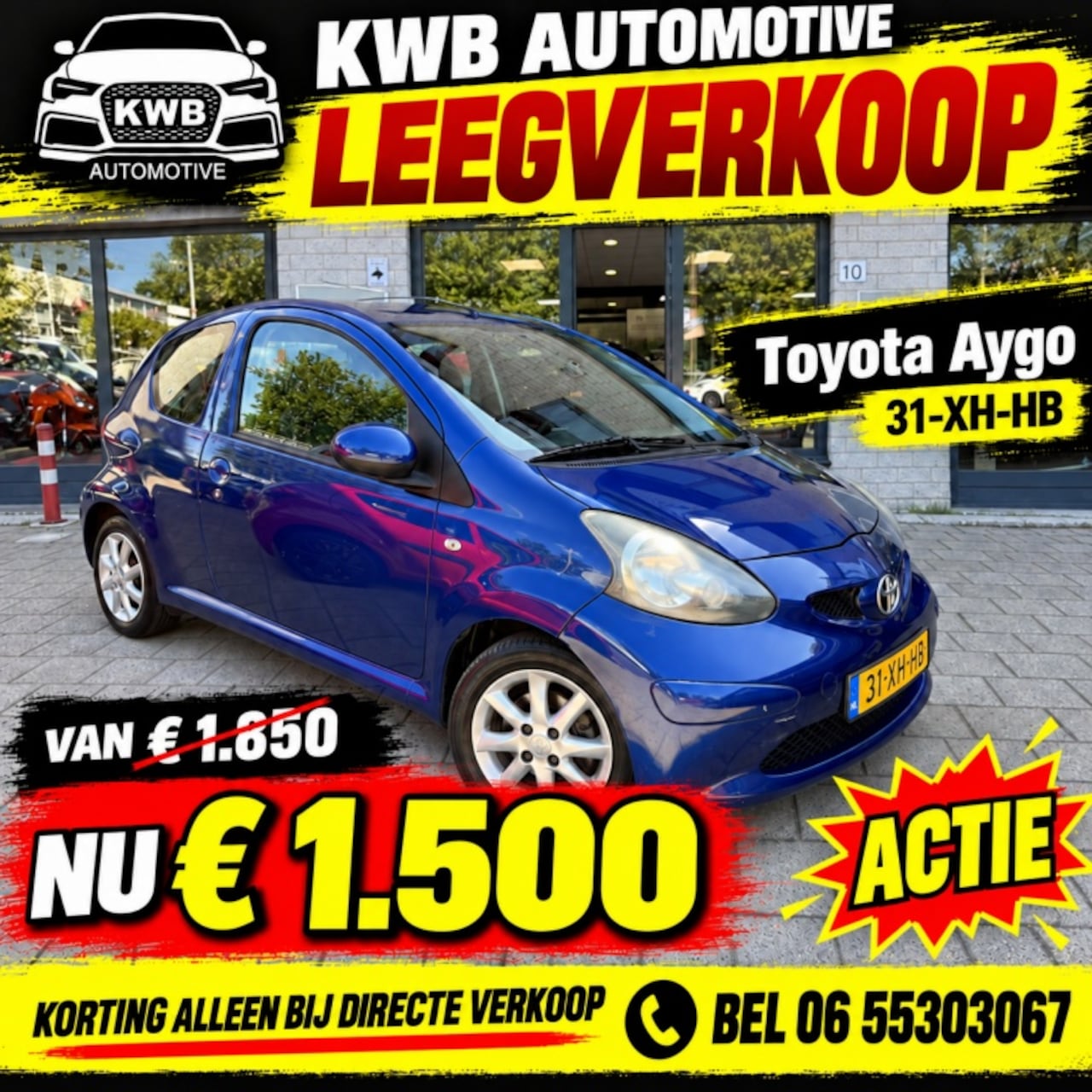 Toyota Aygo - 1.0-12V 3-deurs | Airco | Nieuwe APK Remmen uitlaat - AutoWereld.nl
