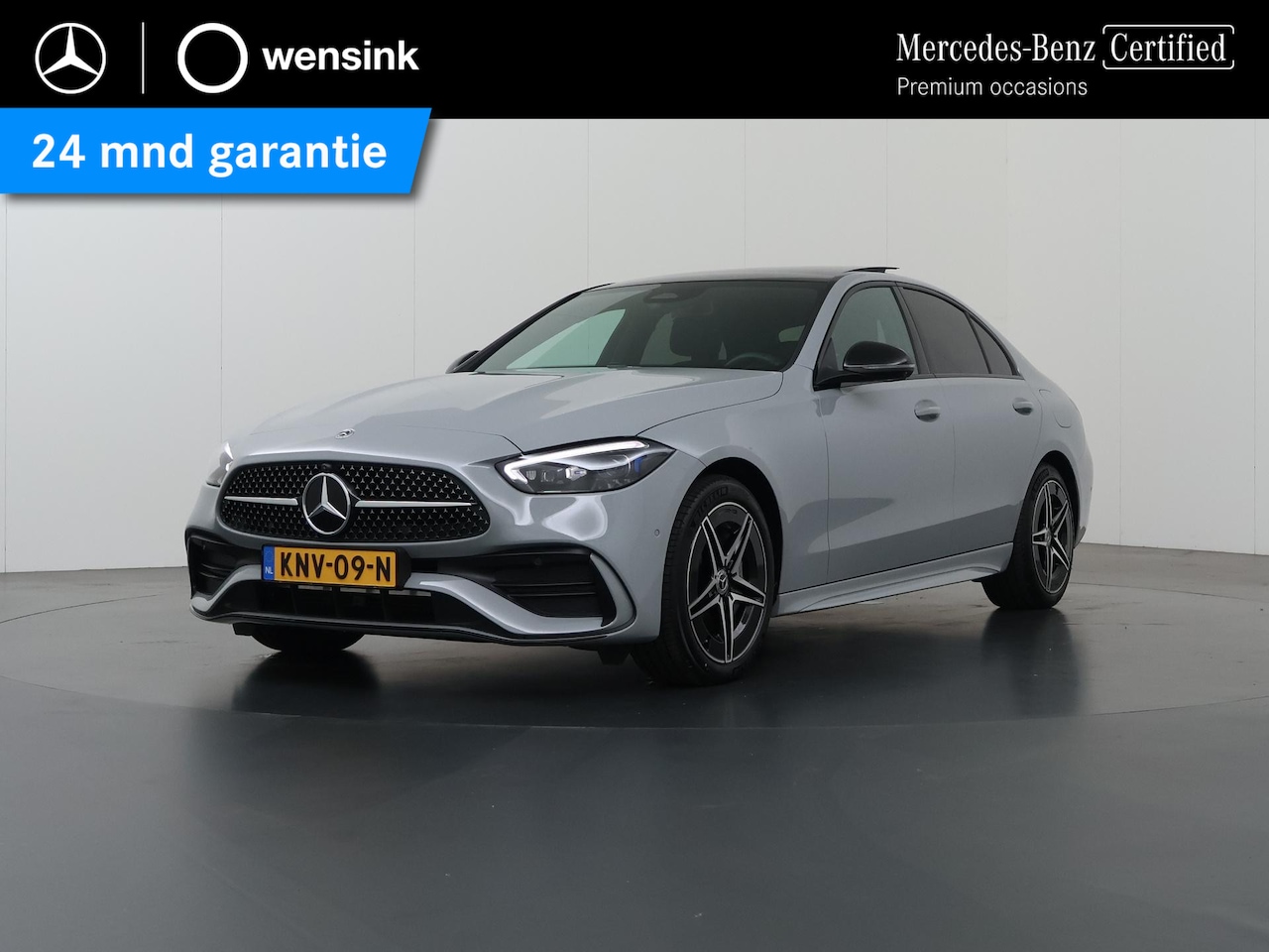 Mercedes-Benz C-klasse - 300e Business Solution AMG | Trekhaak | Burmester | 360° camera | Panoramaschuifdak | Nigh - AutoWereld.nl