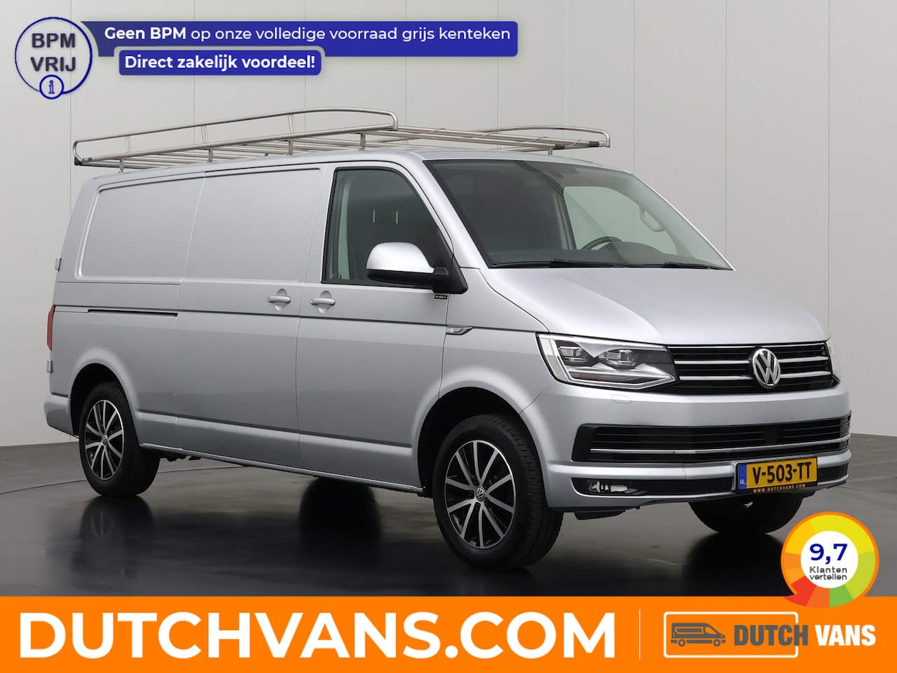 Volkswagen Transporter - 2.0TDI 150PK DSG Automaat Lang | Led | Navigatie | Multimedia | Airco | Cruise | Imperiaal - AutoWereld.nl