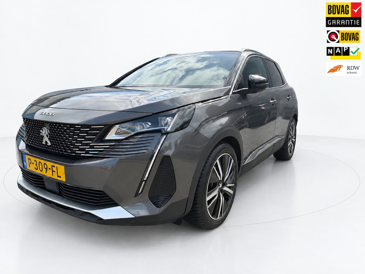 Peugeot 3008 - 1.6 HYbrid 225 GT Pack Business|Pano|Camera|Trekhaak|Massage|Stoelverwarming|Nap|Automaat - AutoWereld.nl