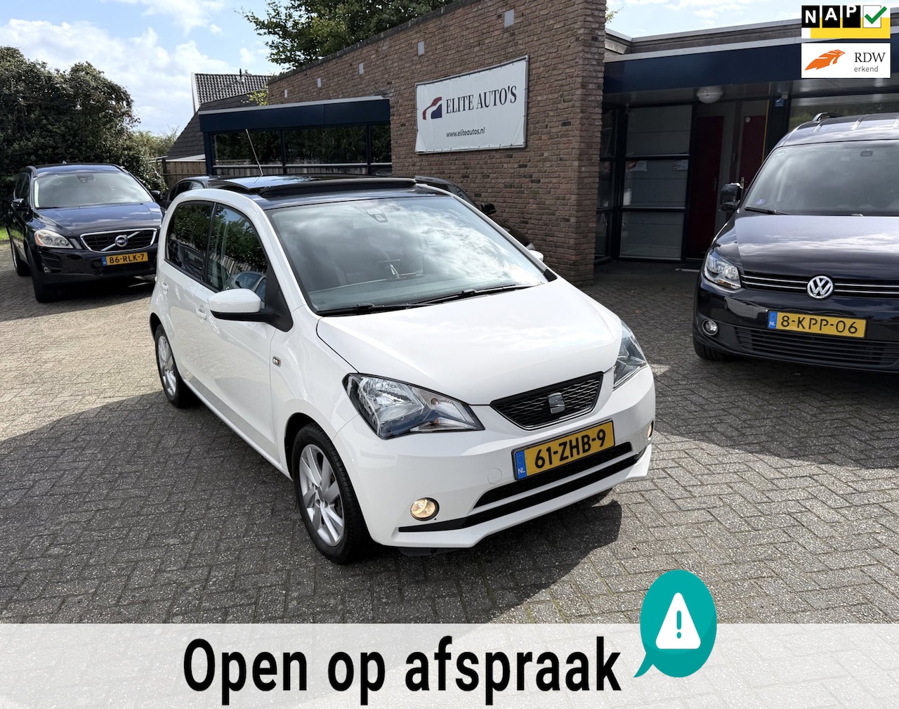 SEAT Mii - /zeer mooie en goed onderhouden/airco/automaat/navi/panorama-dak/lage km+NAP/Apk!!! - AutoWereld.nl