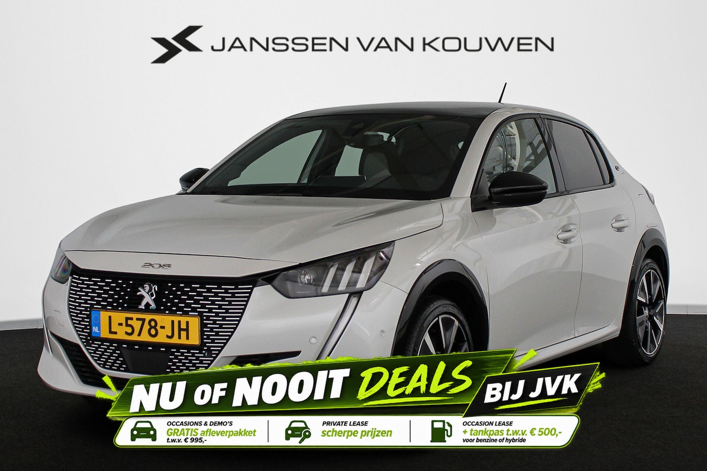 Peugeot e-208 - EV GT Pack 50 kWh Panoramadak Stoelverwarming Achteruitrijcamera - AutoWereld.nl
