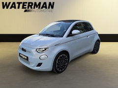 Fiat 500e - CABRIO LA PRIMA BY BOCELLI 42KWH Soh 94% VOLL OPTIES JBL/KEYLESS/STOELVERWARMING/ACC CRUIS