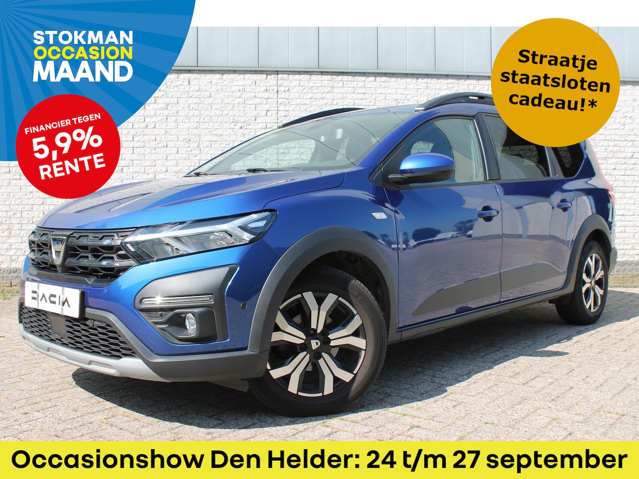 Dacia Jogger - 1.0 TCe 100 Bi-Fuel Extreme 5p. | climate control | lichtmetalen velgen | trekhaak - AutoWereld.nl