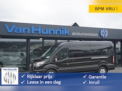Ford Transit - 350L L3H2 Limited AUT-8 165PK BPM VRIJ Navi, Adap. Cruise, 360° Cam, Trekhaak, 2x Schuifde