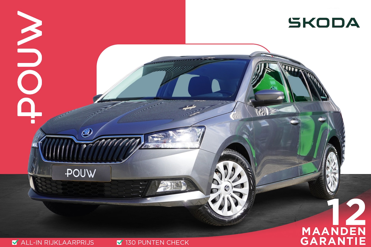 Skoda Fabia Combi - 1.0 TSI 95pk Ambition | Airco | Navigatie | SmartLink | Cruise Control - AutoWereld.nl
