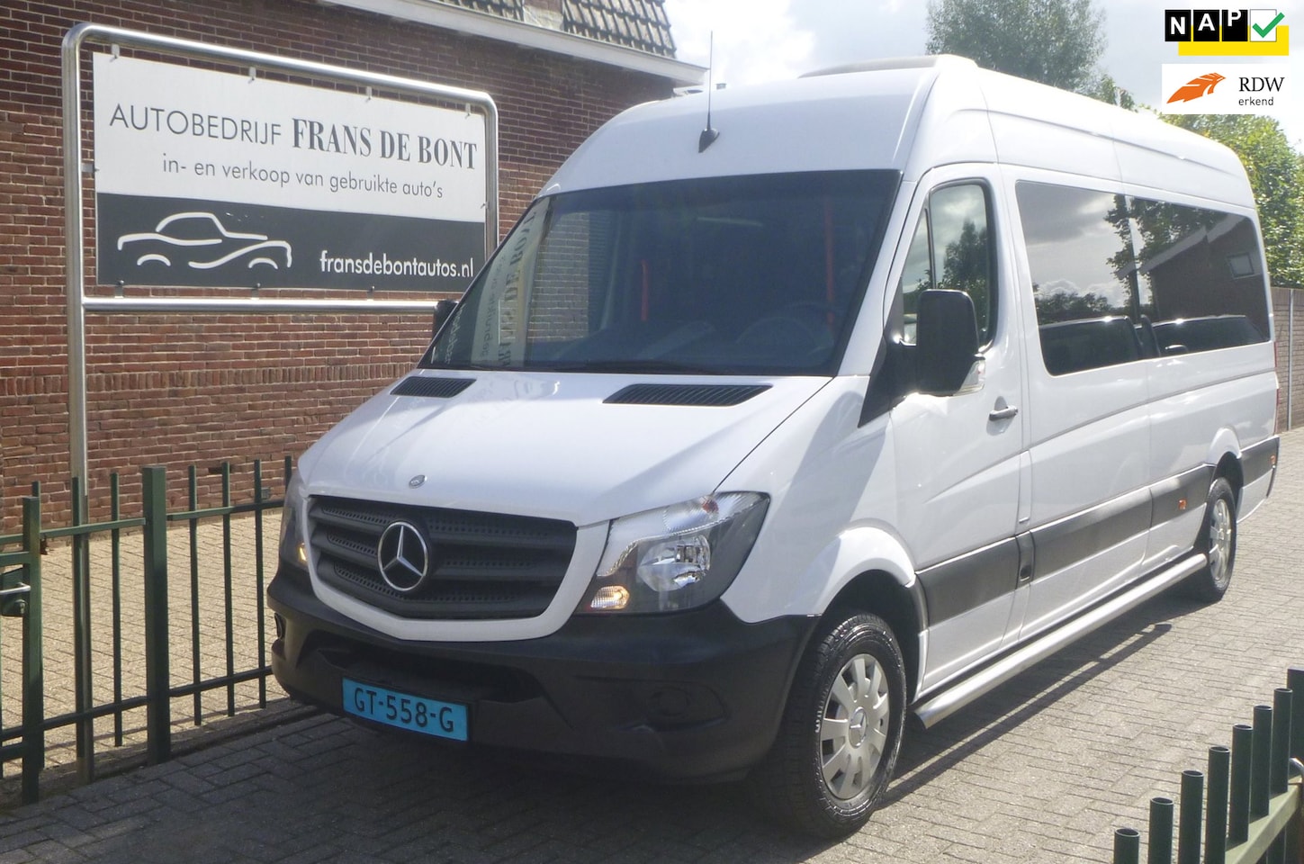 Mercedes-Benz Sprinter - 313 2.2 BlueTEC 432 HD 9 persoons maxi dak airco € 8950 ex btw - AutoWereld.nl