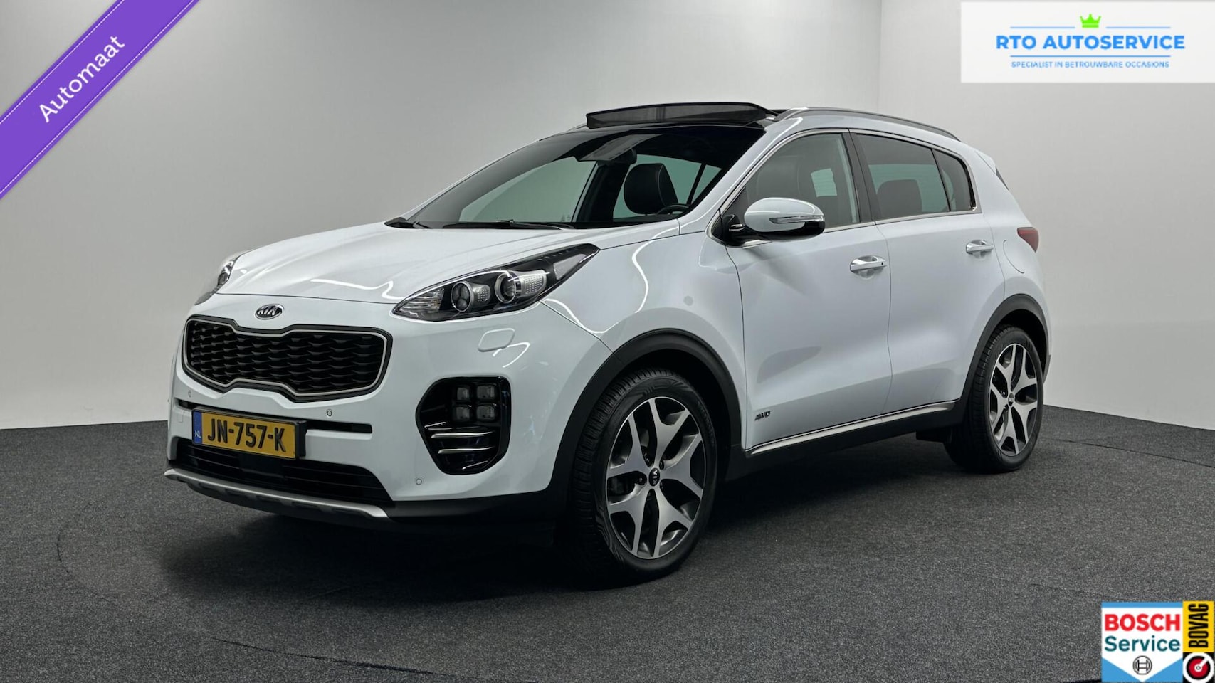 Kia Sportage - 1.6 T-GDI 4WD GT-Line PANO LEER NAVI CAMERA STOEL VERWARMING/VERKOELING. - AutoWereld.nl