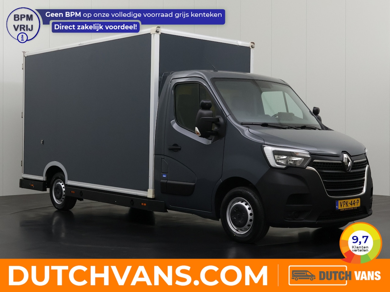 Renault Master - 2.3DCi 150PK Automaat Bakwagen Lowliner | Speciaalbouw | 1140Kg Laadvermogen | Leder | Air - AutoWereld.nl