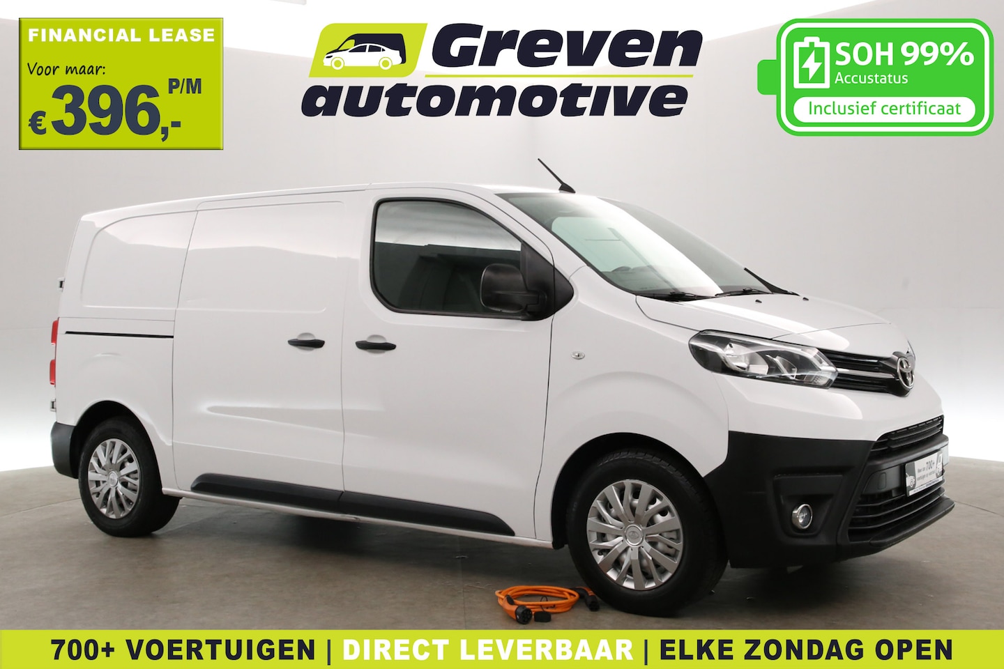 Toyota ProAce Electric Worker - 75 kWh L2H1 Long Range | Snelladen | SOH 99% | Airco | Cruise | 3 Zits | Carplay | Parkeer - AutoWereld.nl