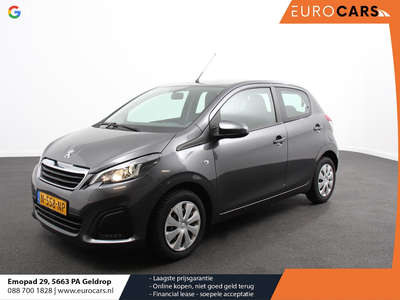 Peugeot 108 - 1.0 e-VTi Active Airco Bluetooth USB Led 5 deurs! - AutoWereld.nl
