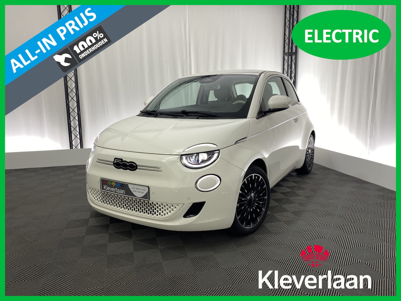 Fiat 500 - La Prima 42 kWh | Apple carplay | Navi | Camera | Leer | Stoelverwarming | Armsteun | Dode - AutoWereld.nl