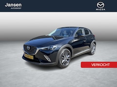 Mazda CX-3 - 2.0 SkyActiv-G 120 TS+ , Automaat, Trekhaak, Half Leder, Camera, Cruise, Clima, Navi, Stoe