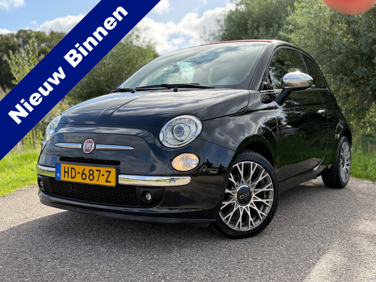 Fiat 500 C - 0.9 TwinAir Rock / Cabrio / 86PK / Airco / Leder / Radio-CD Speler / - AutoWereld.nl