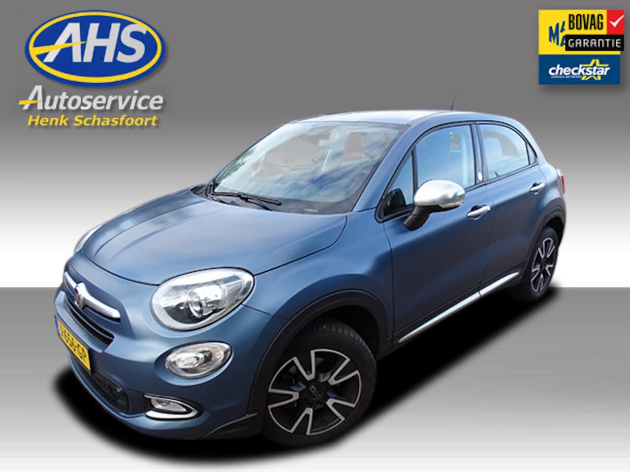 Fiat 500 X - 1.4 Turbo MultiAir Mirror automaat, unieke kleur mat blauw! - AutoWereld.nl