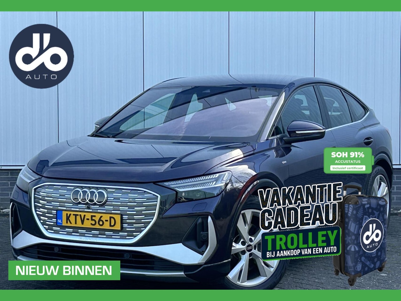 Audi Q4 Sportback e-tron - 50 quattro S edition 82 kWh | SOH 91% VOL LEER SPORT I SONOS I NAVI + CAMERA - AutoWereld.nl