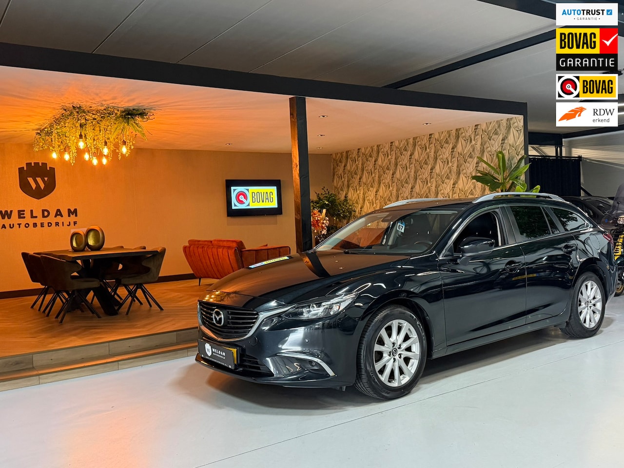 Mazda 6 Sportbreak - 2.0 SkyActiv-G 165 Skylease+|Keyless|StoelVW|Navi|Cruise|PDC|LED|17" Velgen|Rijklaar - AutoWereld.nl