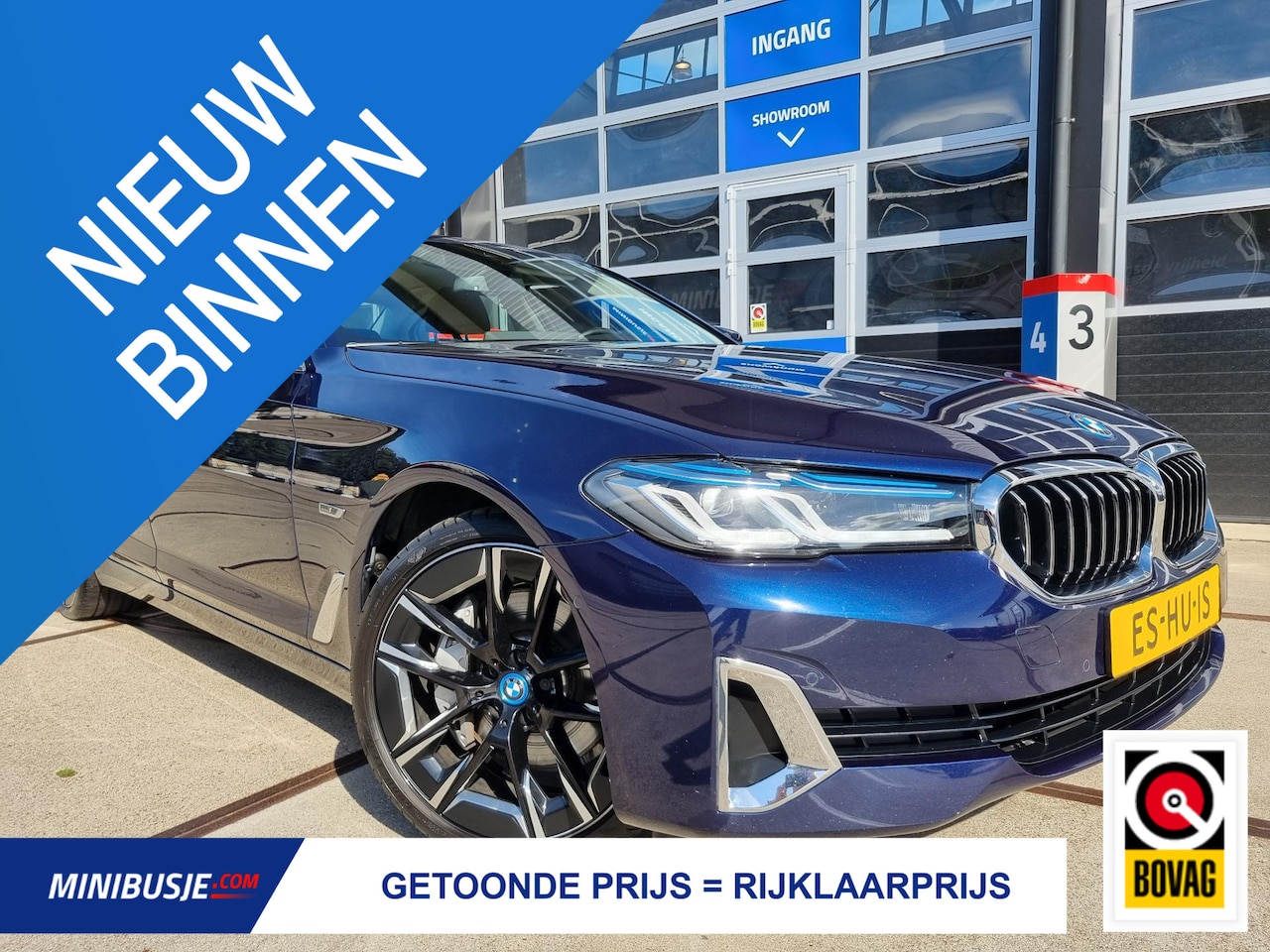BMW 5-serie - 545e xDrive 394pk. / Individual Tansanitblau / Laser / 20 inch / Comfortstoelen / ACC / Lu - AutoWereld.nl