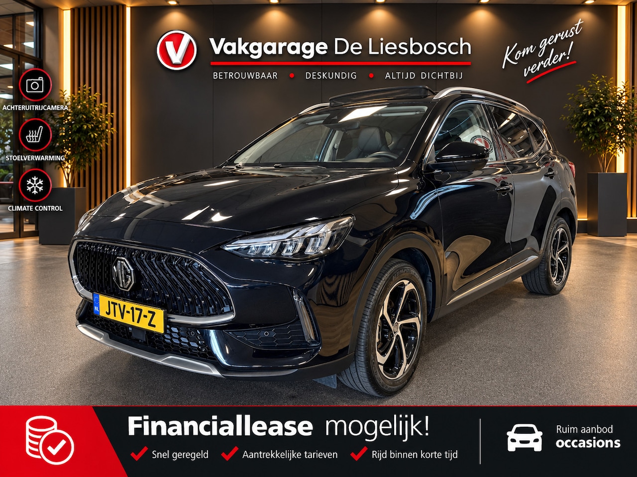 MG EHS - 1.5 TGDI Luxury PHEV facelift / automaat / 360camera / Leder/ carplay / Panorama-dak - AutoWereld.nl