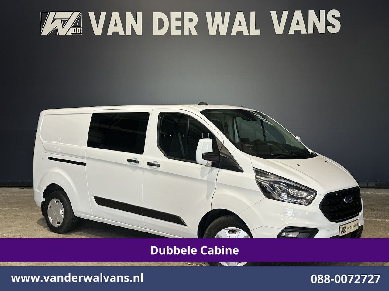 Ford Transit Custom - 2.0 TDCI 130pk Automaat L2H1 Dubbele Cabine Euro6 Airco | 6-Zits | Camera | Navigatie | Ap - AutoWereld.nl
