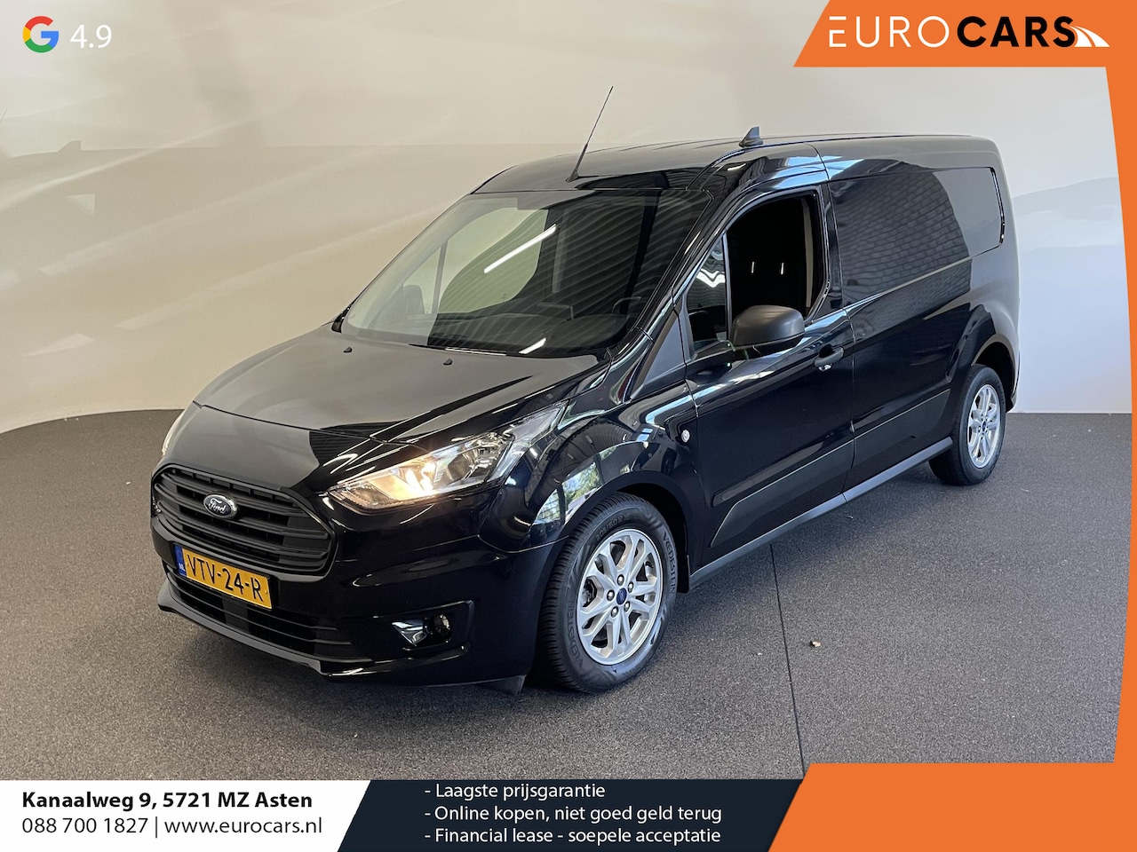 Ford Transit Connect - 1.5 L2 Trend Automaat Navigatie Camera Trekhaak Parkeersensoren Cruise Control 3 Zits Carp - AutoWereld.nl
