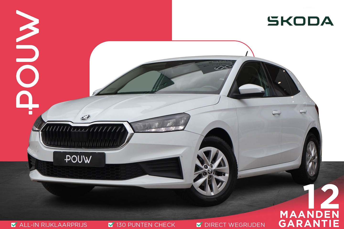 Skoda Fabia - 1.0 TSI 95pk Ambition | Trekhaak | PDC | Cruise Control | Navigatie | Carplay - AutoWereld.nl