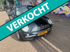 MINI 3-Deurs - 1.6 Cooper Chili leer airco verwarmde stoelen 131 dkm boeken aanwezig werkende kap. Rijd g