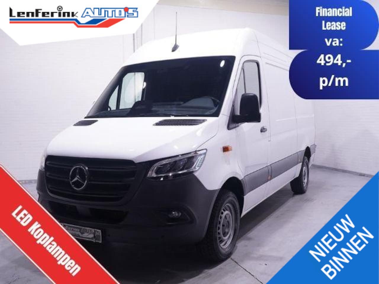 Mercedes-Benz Sprinter - 317 CDI 170 pk L2H2 Pro Nwe Model LED Koplampen Navi, Camera, Laadruimte Pakket, Dodehoek - AutoWereld.nl