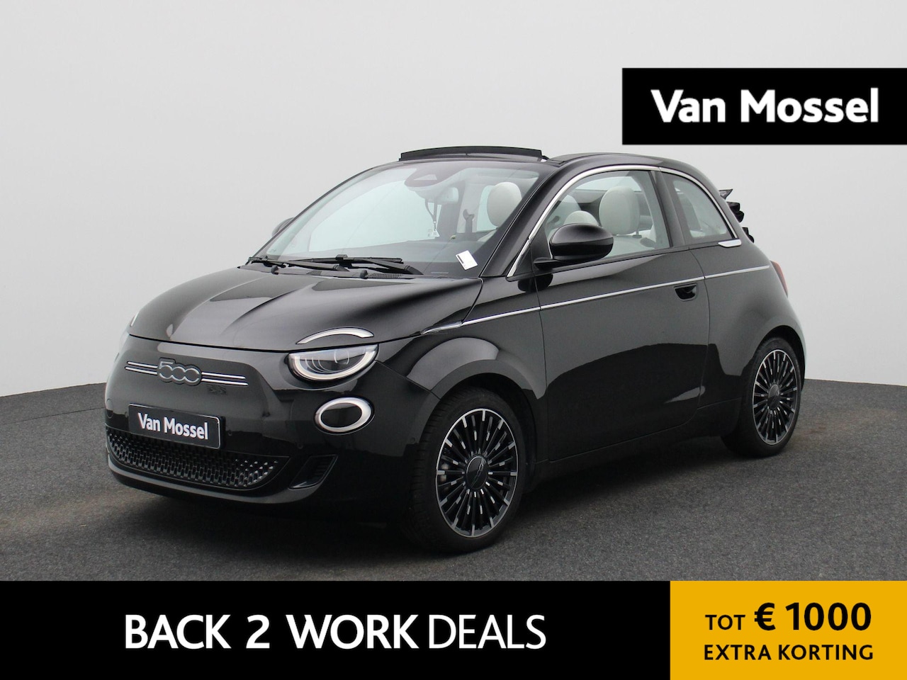 Fiat 500 C - 42 kWh La Prima | ACHTERUITRIJCAMERA | STOELVERWARMING | APPLE CARPLAY - ANDROID AUTO | LE - AutoWereld.nl