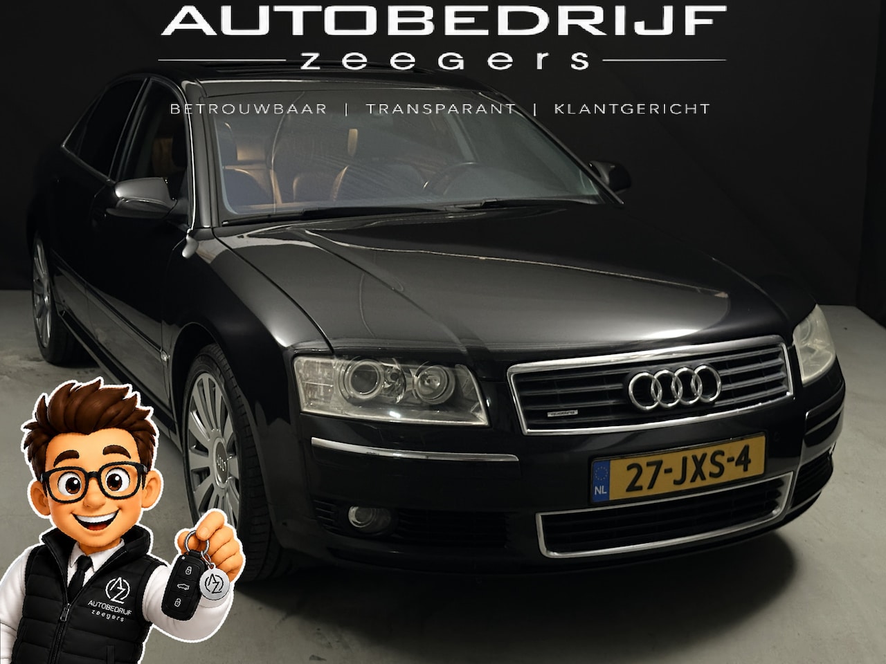 Audi A8 - 3.7 *8 Cilinder*Quattro*Leer*Vol !!Gereviseerde Bak!!Youngtimer!!! - AutoWereld.nl