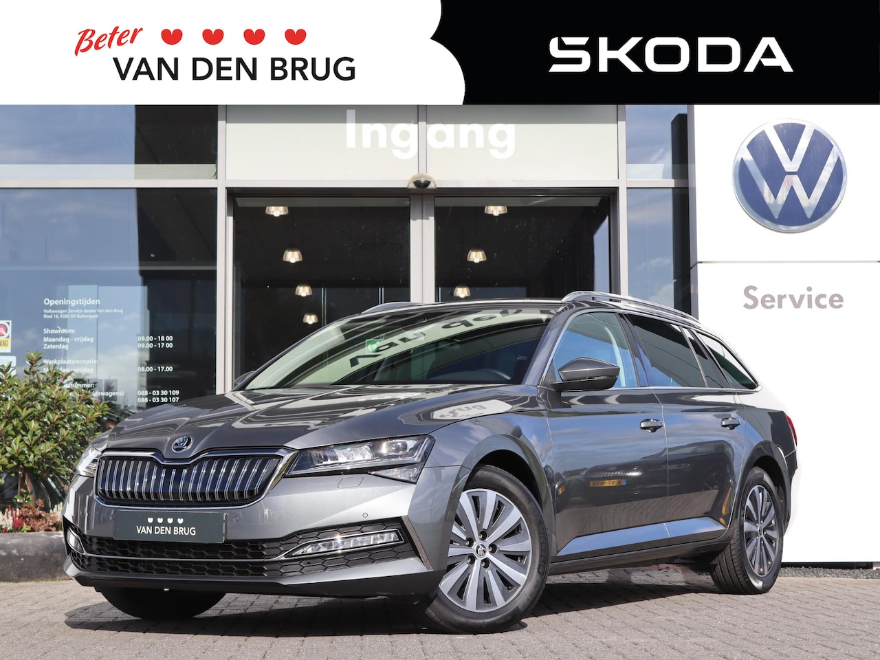 Skoda Superb Combi - 1.4 TSI 218 pk DSG iV Style | Trekhaak | ACC | Navigatie | Voorstoelen met Geheugen | Elek - AutoWereld.nl