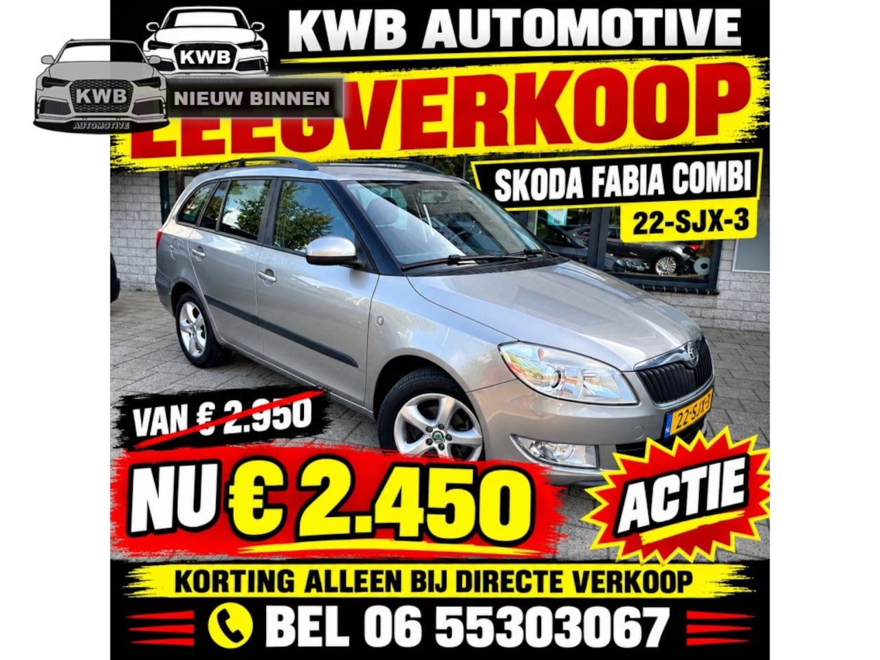Skoda Fabia Combi - 1.2 TSI Tour Airco Nw koppeling apk NAP - AutoWereld.nl