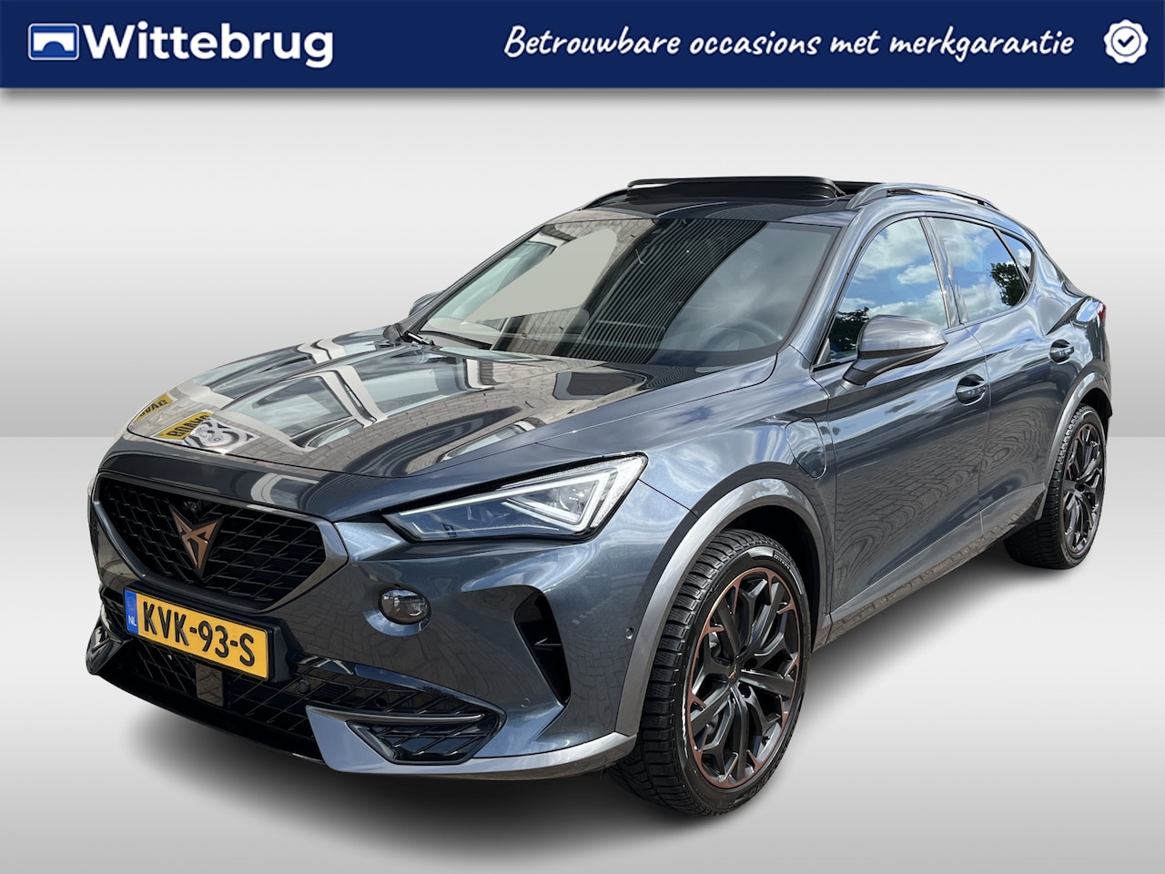 CUPRA Formentor - 1.4 e-Hybrid VZ Black Edition / AUTOMAAT/ 245 PK/ PANO/ LEER/ TREKHAAK/ PARK.SENSOR. + 360 - AutoWereld.nl