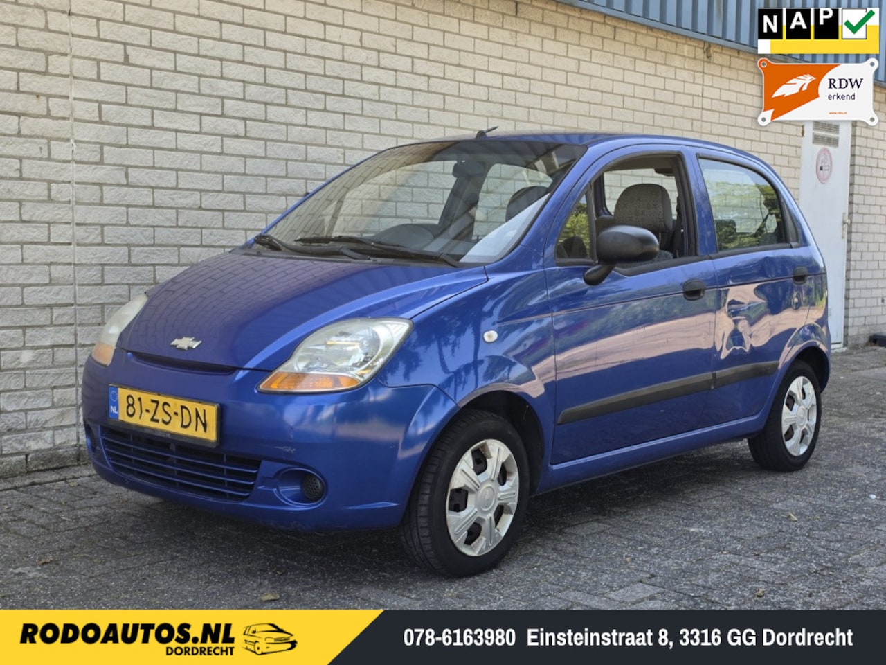 Chevrolet Matiz - 0.8 Spirit 5D Elektr. Pakket Lange APK ✅ - AutoWereld.nl