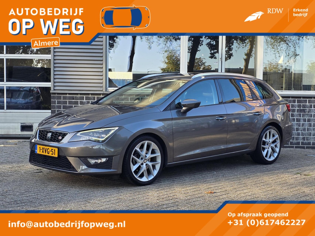 SEAT Leon ST - 1.4 TSI ACT FR Dynamic | Automaat | FR | NAP | Leder | Stoelverwarming | Trekhaak - AutoWereld.nl