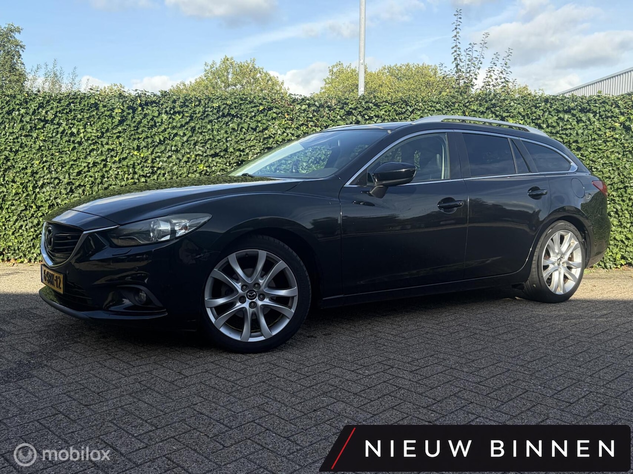 Mazda 6 Sportbreak - 2.2D HP GT-M AUTOMAAT / LEDER / NAVI / CLIMA / CRUISE / TREKHAAK - AutoWereld.nl