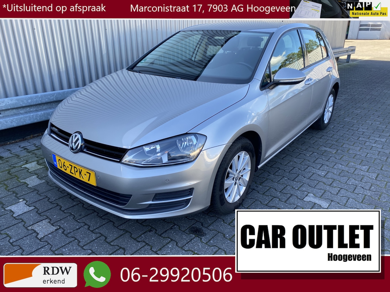 Volkswagen Golf - 1.2 TSI Comfortline Clima, Navi, CC, PDC v/a, VAG 130pk, LM, nw. APK – Inruil Mogelijk – - AutoWereld.nl
